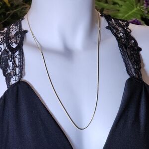 Elegant Gold Toned Necklace 24"